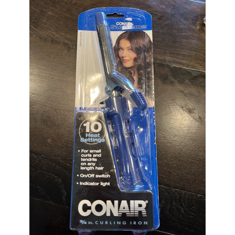 CONAIR SUPREME 3/4 CURLING IRON 10 HEAT SETTINGS CD36NBC